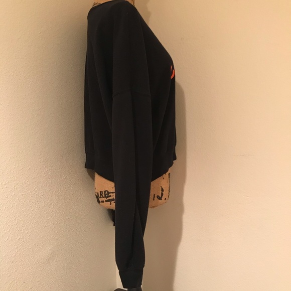 Fifth Sun Women's Coffee Graphic Black Long Sleeve Top-XL - Picture 6 of 14